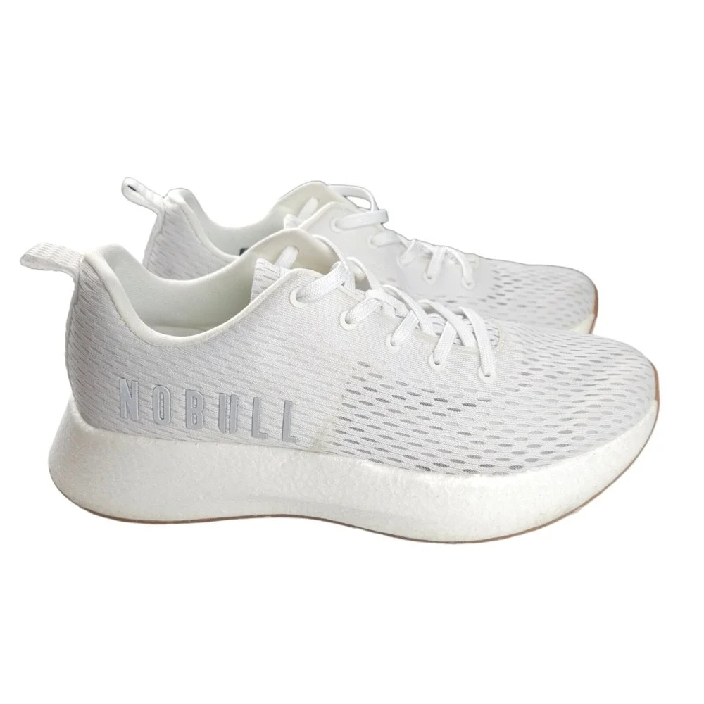 NOBULL Runner + Plus White Running Shoes Mens Size 13 - EUC (No Insoles)
